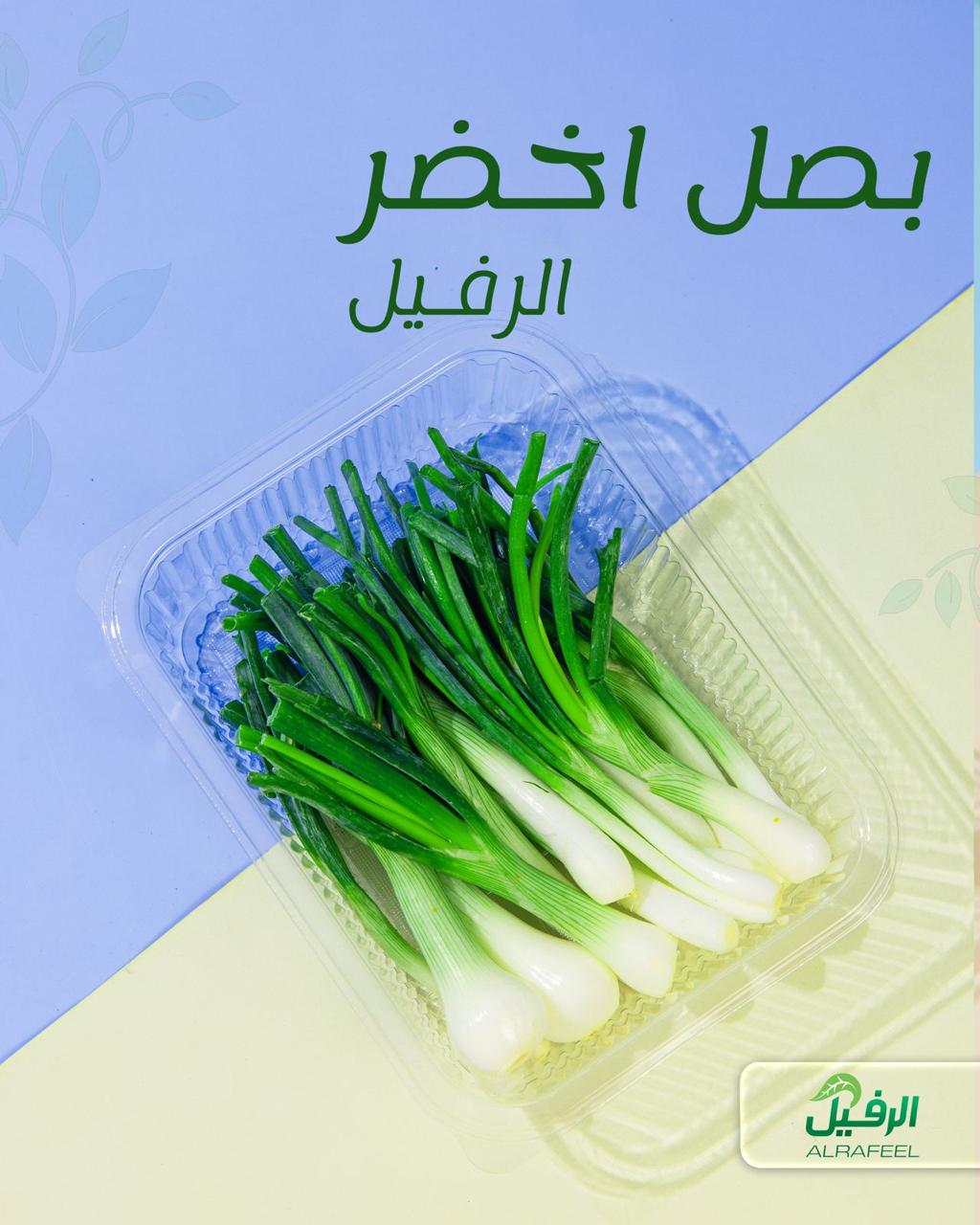 بصل اخضر عراقي جاهز  للأكل