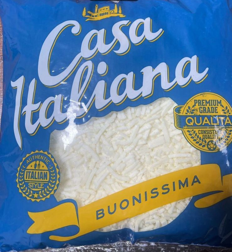 جبن موزاريلا كاسا ايطاليانو انكليزي - 2.5 كيلو - 6 قطع
