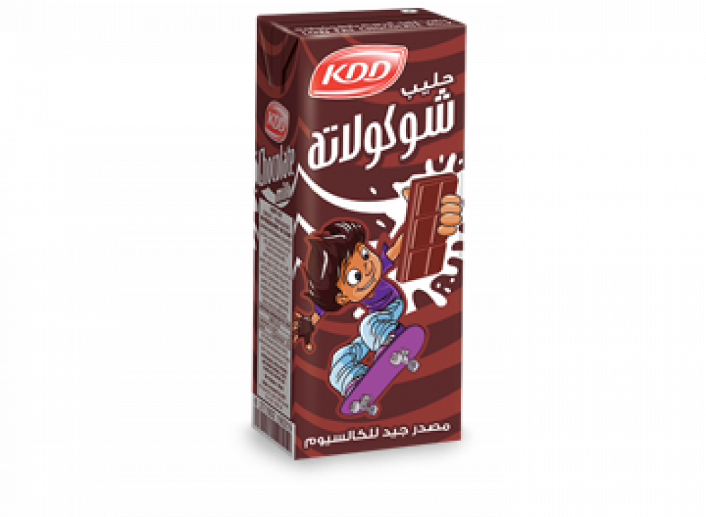 كي دي دي حليب شكولاتة قليل الدسم 250 مل - 24*1