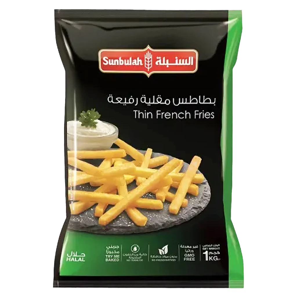 بطاطاس مقلية 7X7 - السنبلة - حجم 1 كيلو - 10 قطع 